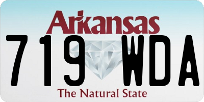 AR license plate 719WDA