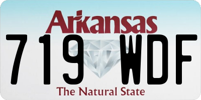 AR license plate 719WDF