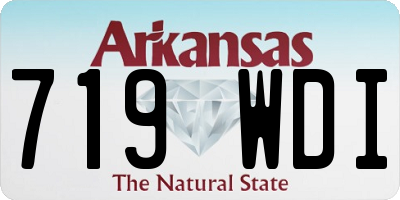 AR license plate 719WDI