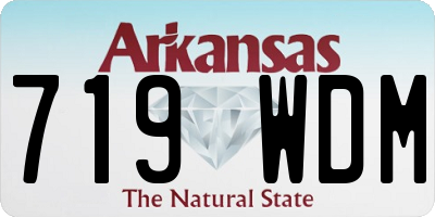AR license plate 719WDM