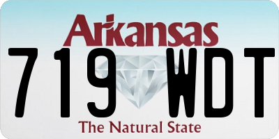 AR license plate 719WDT