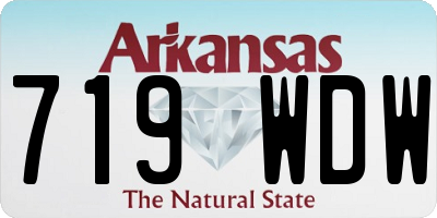 AR license plate 719WDW