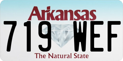 AR license plate 719WEF