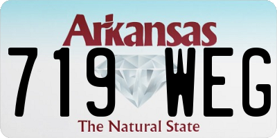 AR license plate 719WEG