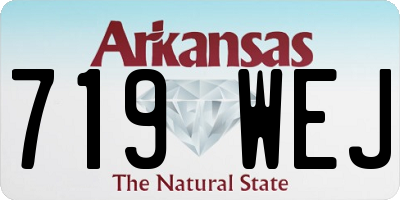 AR license plate 719WEJ