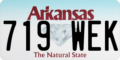 AR license plate 719WEK