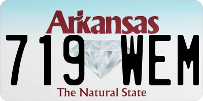 AR license plate 719WEM