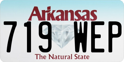 AR license plate 719WEP
