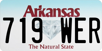 AR license plate 719WER