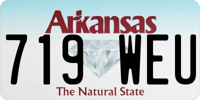 AR license plate 719WEU