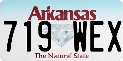 AR license plate 719WEX