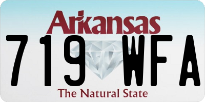 AR license plate 719WFA