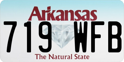 AR license plate 719WFB