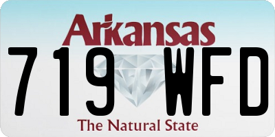 AR license plate 719WFD