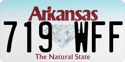 AR license plate 719WFF