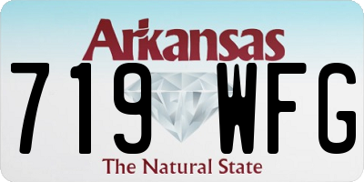 AR license plate 719WFG