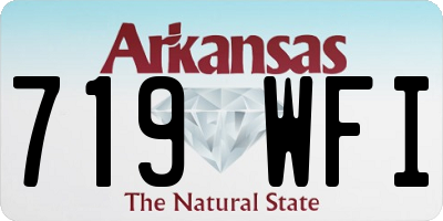 AR license plate 719WFI