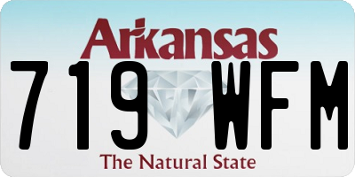 AR license plate 719WFM