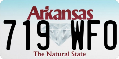 AR license plate 719WFO