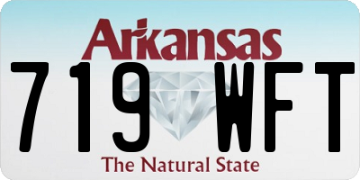 AR license plate 719WFT