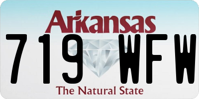 AR license plate 719WFW