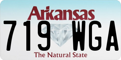 AR license plate 719WGA