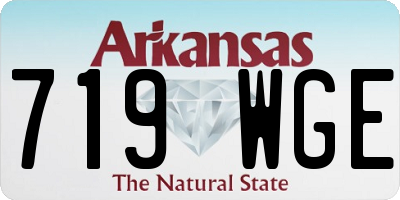 AR license plate 719WGE