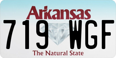 AR license plate 719WGF