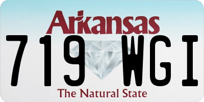 AR license plate 719WGI