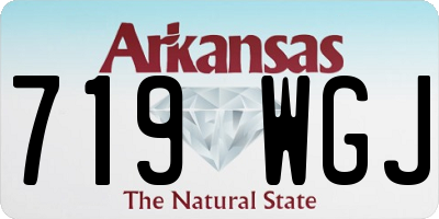 AR license plate 719WGJ