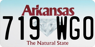 AR license plate 719WGO