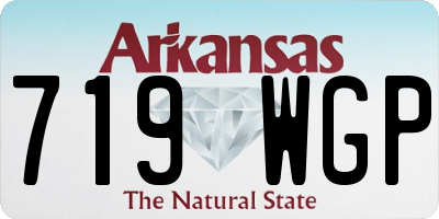 AR license plate 719WGP
