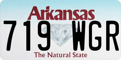 AR license plate 719WGR