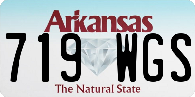 AR license plate 719WGS