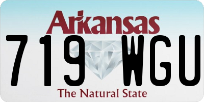 AR license plate 719WGU