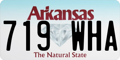 AR license plate 719WHA