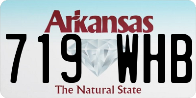 AR license plate 719WHB