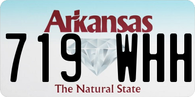 AR license plate 719WHH