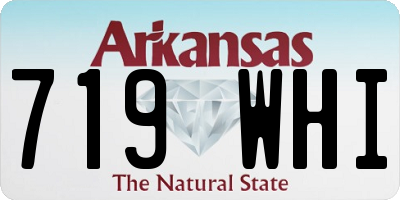 AR license plate 719WHI