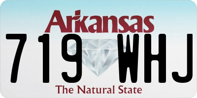AR license plate 719WHJ