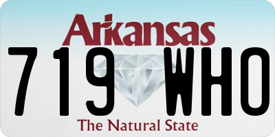AR license plate 719WHO