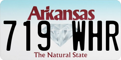 AR license plate 719WHR