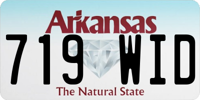 AR license plate 719WID