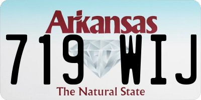 AR license plate 719WIJ