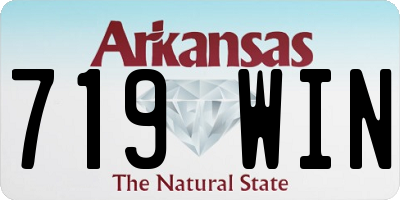 AR license plate 719WIN