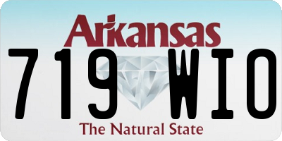 AR license plate 719WIO