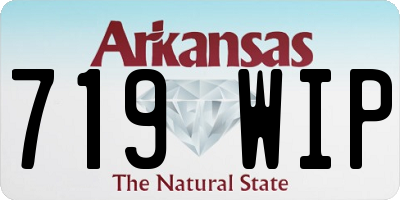 AR license plate 719WIP