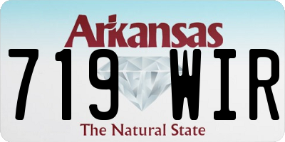AR license plate 719WIR