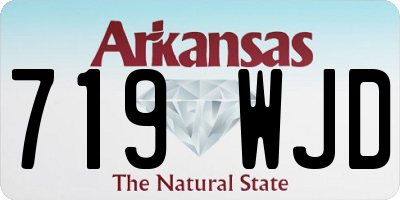 AR license plate 719WJD