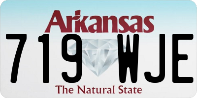 AR license plate 719WJE